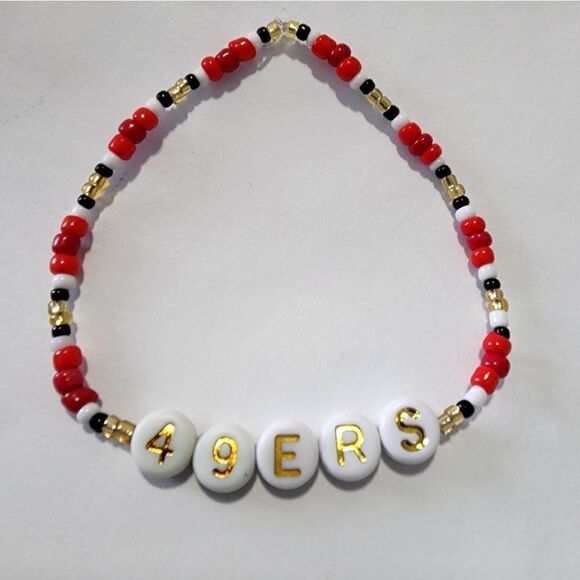 San Francisco 49ers NFL Custom Bracelet - Picture 1 of 2